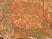 Petroglyphs at Fremont SP
